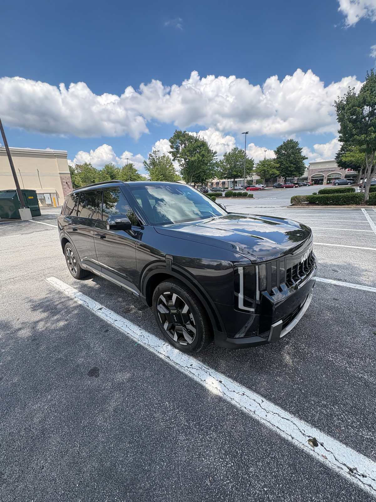 2027 Kia Telluride S in Panthera Metal, front three-quarter view